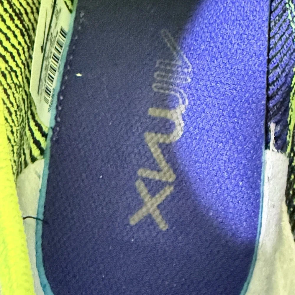Nike Air Max 270 Flyknit Shoes Purple Volt Pink Mens Size 10 Shoe AO1023-501‎ - Picture 11 of 16